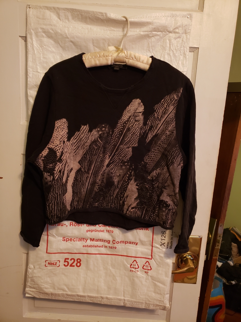 All Saints Cropped Sweatshirt